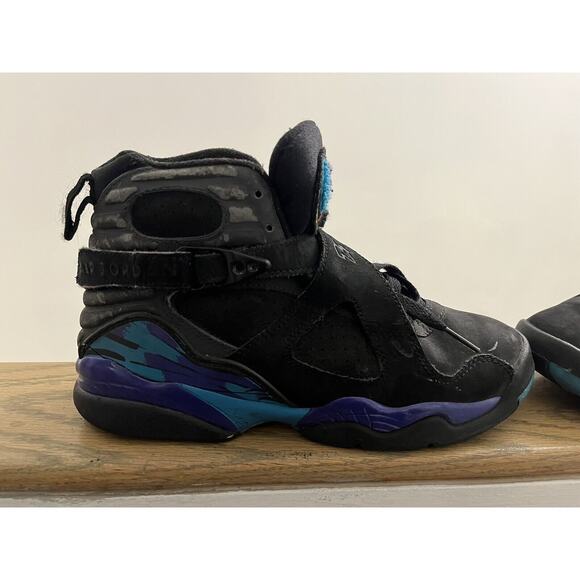 Nike Air Jordan Retro 8 VIII Aqua Sz 4.5Y Women’s Sz 6 305381-041 Released 2007 - Picture 7 of 16